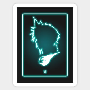 Neon Meteor Sticker